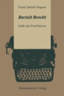 Image for Bertolt Brecht: Kritik des Faschismus