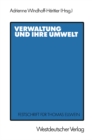Image for Verwaltung und ihre Umwelt: Festschrift fur Thomas Ellwein