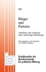 Image for Burger und Parteien: Ansichten und Analysen einer schwierigen Beziehung