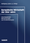 Image for Europaische Wirtschaft Der 90er Jahre: Interdisziplinare Betrachtungen Zum Eg-binnenmarkt