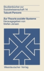 Image for Zur Theorie sozialer Systeme : 14