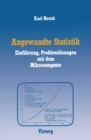 Image for Angewandte Statistik: Einfuhrung, Problemlosungen mit dem Mikrocomputer