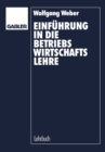 Image for Einfuhrung in die Betriebswirtschaftslehre