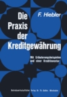 Image for Die Praxis der Kreditgewahrung: Mit Erlauterungsbeispielen und einer Kreditinventur