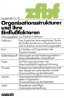 Image for Organisationsstrukturen und ihre Einflufaktoren : 13/8