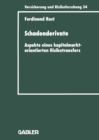 Image for Schadenderivate: Aspekte Eines Kapitalmarktorientierten Risikotransfers