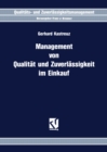 Image for Management Von Qualitat Und Zuverlassigkeit Im Einkauf