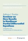 Image for Seminar on New Results in Nonlinear Partial Differential Equations