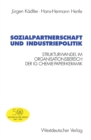 Image for Sozialpartnerschaft und Industriepolitik: Strukturwandel im Organisationsbereich der IG Chemie-Papier-Keramik