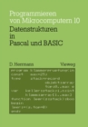 Image for Datenstrukturen in Pascal und BASIC: mit 12 Pascal- und 8 BASIC-Programmen