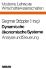 Image for Dynamische Okonomische Systeme: Analyse Und Steuerung