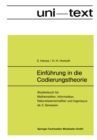 Image for Einfuhrung in die Codierungstheorie: Studienbuch fur Mathematiker, Informatiker, Naturwissenschaftler und Ingenieure ab 3. Semester