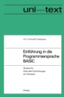 Image for Einfuhrung in Die Programmiersprache Basic: Anleitung Zum Selbststudium