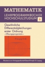 Image for Gewohnliche Differentialgleichungen Erster Ordnung: Ubungsprogramm