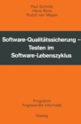 Image for Software-Qualitatssicherung: Testen im Software-Lebenszyklus