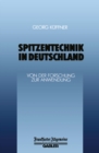 Image for Spitzentechnik in Deutschland: Von Der Forschung Zur Anwendung