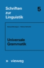 Image for Universale Grammatik