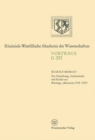 Image for Zur Entstehung, Authentizitat und Kritik von Brunings Memoiren 1918-1934&amp;quot;: 201. Sitzung am 19. Februar 1975 in Dusseldorf