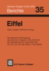 Image for Eiffel: Fachtagung Des German Chapter of the Acm E.v. In Zusammenarbeit Mit Der Gesellschaft Fur Informatik E.v., Fa 2.1, Am 25. Und 26. Mai 1992 in Darmstadt.