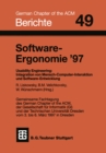 Image for Software-Ergonomie &#39;97: Usability Engineering: Integration von Mensch-Computer-Interaktion und Software-Entwicklung : 49