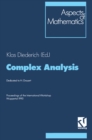Image for Complex Analysis: Proceedings of the International Workshop Wuppertal 1990