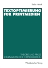 Image for Textoptimierung fur Printmedien: Theorie und Praxis journalistischer Textproduktion