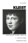 Image for Kleist: Geschichte, Politik, Sprache: Aufsatze zu Leben und Werk Heinrich von Kleists