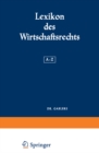 Image for Lexikon des Wirtschaftsrechts: A-Z