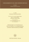 Image for Untersuchungen zur Formalisierung im Recht als Beitrag zur Grundlagenforschung juristischer Datenverarbeitung (UFORED) : 3180