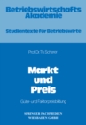 Image for Markt und Preis