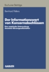 Image for Der Informationswert von Konzernabschlussen: Eine empirische Untersuchung deutscher Borsengesellschaften : 33