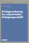 Image for Erfolgsrechnung Im Industriellen Anlagengeschaft: Ein Dynamischer Ansatz Auf Zahlungsbasis : 42