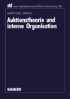 Image for Auktionstheorie Und Interne Organisation