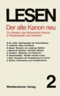 Image for Der alte Kanon neu: Zur Revision des literarischen Kanons in Wissenschaft und Unterricht