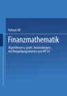 Image for Finanzmathematik: Algorithmen Und Praktische Anwendungen