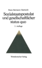 Image for Sozialstaatspostulat und gesellschaftlicher status quo