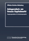 Image for Anlegerschutz am Grauen Kapitalmarkt: Prognosegrundsatze fur Emissionsprospekte : 3