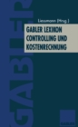 Image for Gabler Lexikon Controlling Und Kostenrechnung