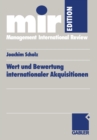 Image for Wert und Bewertung internationaler Akquisitionen