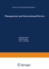Image for Management and International Review: Cross-Cultural and Comparative International Human Resource Management