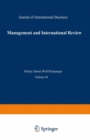 Image for Management and International Review: Challenges of Globalization