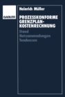 Image for Prozekonforme Grenzplankostenrechnung: Stand - Nutzanwendungen - Tendenzen