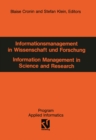 Image for Informationsmanagement in Wissenschaft und Forschung: Information Management in Science and Research