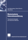Image for Wertorientierte Unternehmensfuhrung: Theoretische Konzepte und empirische Befunde