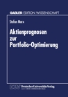 Image for Aktienprognosen Zur Portfolio-optimierung.