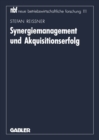 Image for Synergiemanagement und Akquisitionserfolg