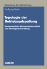 Image for Typologie der Betriebsaufspaltung: Treuhandschaft, Mitunternehmerschaft und Vermogensverwaltung : 16