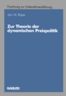 Image for Zur Theorie der dynamischen Preispolitik