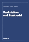 Image for Bankrisiken Und Bankrecht