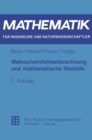 Image for Wahrscheinlichkeitsrechnung und mathematische Statistik